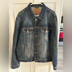 American Eagle Men's - LARGE - Dark Blue Denim Jacket